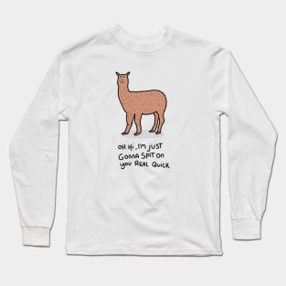 Grumpy Alpaca Long Sleeve T-Shirt